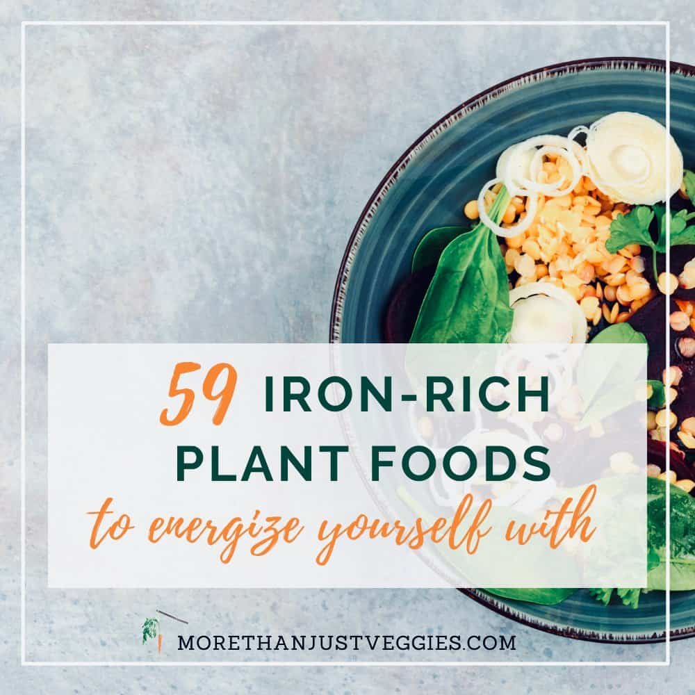 Iron-rich plant foods for vegetarians and vegans