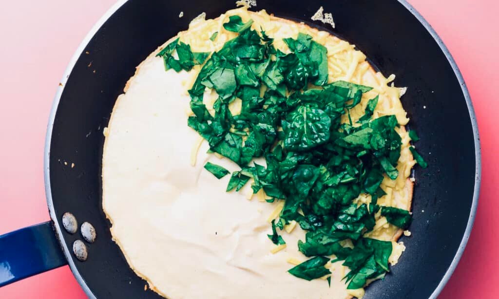 Vegan omelette plant-based