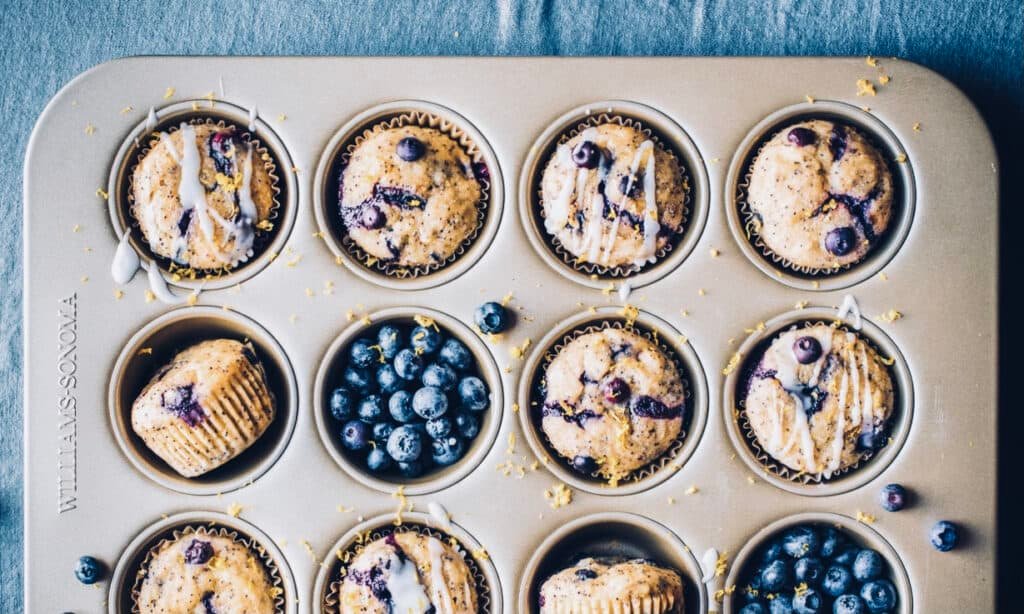 vegan blueberry muffins