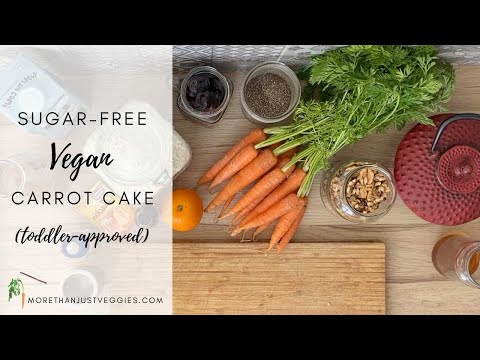 SUGAR-FREE VEGAN CARROT CAKE ● Absolutely no added sugar!