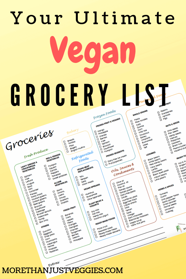 A Mom's Ultimate Vegan Grocery List - Veggies & More