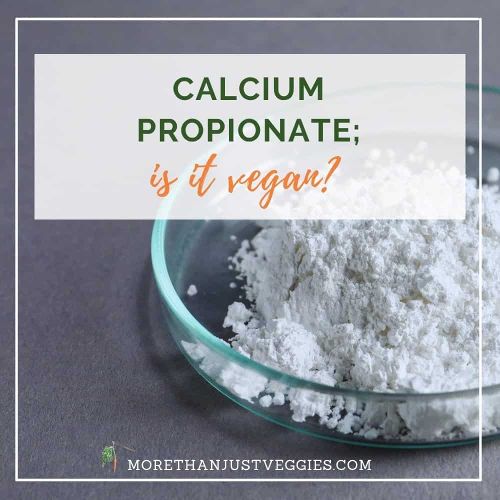 Is calcium propionate vegan?